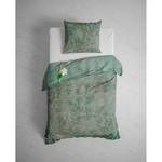 Parure de lit réversible GOTS Bliss Sergé de coton - Vert - 135 x 200 cm + oreiller 80 x 80 cm