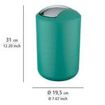 Poubelle de salle de bain Brasil Résine thermoplastique (TPE) - Capacité : 6,5 L - Vert