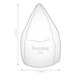 Beanbag Brava XXL Bruin - Plastic - 80 x 130 x 80 cm