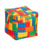 Fauteuil pouf Bricks Cube Multicolore - Matière plastique - 40 x 40 x 40 cm
