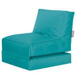 Fauteuil pouf Scuba Twist Turquoise - Matière plastique - 80 x 80 x 90 cm