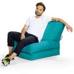 Fauteuil pouf Scuba Twist Turquoise - Matière plastique - 80 x 80 x 90 cm