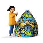 Beanbag Cool Geel - Plastic - 70 x 110 x 70 cm