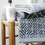 Drap de bain Design Jacquard I Éponge - Anthracite