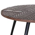 Tables basses Baraco (lot de 2) Acacia massif / Métal - Acacia marron / Noir