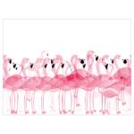Tafelset Flamingos (set van 4) vinyl - wit