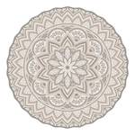 Vloerkleed vinyl Matteo II vinyl - beige - Diameter: 100 cm