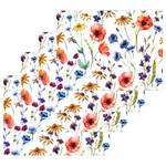 Set de table Flowers (lot de 4) Multicolore - Matière plastique - 40 x 30 cm
