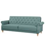 Schlafsofa Brampton Antiklederlook - Microfaser Ehmi: Schieferblau