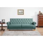 Schlafsofa Brampton Antiklederlook - Microfaser Ehmi: Schieferblau