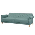 Schlafsofa Brampton Antiklederlook - Microfaser Ehmi: Schieferblau