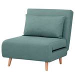 Fauteuil convertible ELANDS Aspect cuir vieilli - Microfibre Ehmi: Bleu ardoise