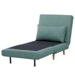 Fauteuil convertible ELANDS Aspect cuir vieilli - Microfibre Ehmi: Bleu ardoise