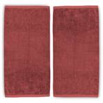 Handdoek Brava set van 2 katoen - Rood