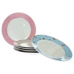 Assiettes Amour (lot de 6) Faïence - Multicolore