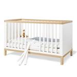 Lit bébé Light Blanc - Bois manufacturé - 75 x 84 x 145 cm