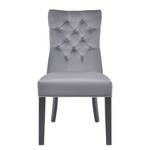 Chaises capitonnées Waroona 2 (lot de 2) Gris - Noir