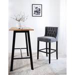 Tabouret de bar Nola II Gris - Noir