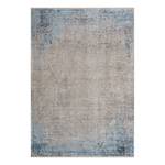 Laagpolig vloerkleed Mona II textielmix - blauw/zilverkleurig - 133 x 190 cm