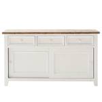 Dressoir Balignton massief grenenhout - grenenhout/wit