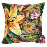 Housse de coussin Velour Yellow Lily Polyester - Multicolore - 45 x 45 cm