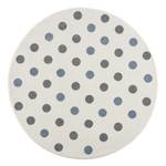 Kindervloerkleed Confetti polypropyleen - Duifblauw/Crèmekleurig - Diameter: 160 cm