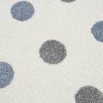 Kinderteppich Confetti Polypropylen - Taubenblau / Creme - Durchmesser: 160 cm