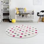 Tapis enfant Confetti Polypropylène - Rose vieilli / Crème - Diamètre : 160 cm