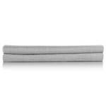 Lenzuolo con gli angoli Lino Cotone - Color grigio pallido - 90 x 200 cm