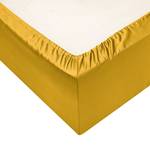 Drap-housse Satinado Coton - Satin - Ocre - 90 x 220 cm