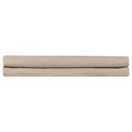 Drap-housse pour surmatelas Satinado Satin de coton - Sable - 180 x 220 cm