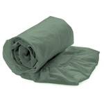 Drap-housse Elementi Satin mako - Vert olive - 270 x 290 cm