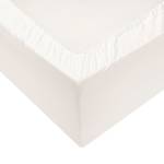 Lenzuolo con gli angoli Satinado Cotone - Raso - Bianco crema - 90 x 220 cm