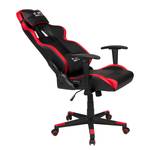 Gamestoel Game-Rocker G-10 kunstleer & netstof/nylon - Zwart/rood