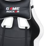 Chaise gamer Game-Rocker G-10 Imitation cuir et mesh / Nylon - Noir / Blanc