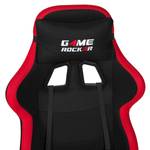 Gamestoel Game-Rocker G-10 II geweven stof/nylon - Rood/zwart