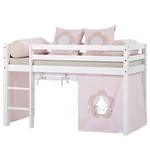 Halfhoog bed Fairytale Flower I 70 x 160cm - Zonder matras - Met ladder