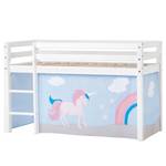 Halfhoog bed Unicorn I 70 x 160cm - Zonder matras - Met ladder