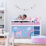 Letto a soppalco basso Unicorn I 70 x 160cm - Senza materasso - Con scala