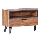 Meuble TV Manabi Acacia massif - Acacia / Anthracite