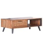 Table basse Manabi Acacia massif - Acacia / Anthracite