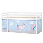 Halfhoog bed Unicorn I 90 x 200cm - Zonder matras - Met ladder