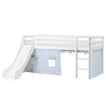 Lit mezzanine Fairytale Knight I 90 x 200cm - Matelas de mousse visco-élastique et mousse froide - Avec toboggan