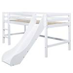 Lit mezzanine Fairytale Flower II 90 x 200cm - Matelas de mousse visco-élastique et mousse froide - Avec toboggan