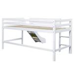 Lit mezzanine Fairytale Flower II 90 x 200cm - Matelas de mousse visco-élastique et mousse froide - Avec toboggan