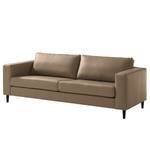 3-Sitzer Sofa COSO Classic Echtleder - Echtleder Neto: Taupe - Buche