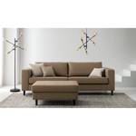 3-Sitzer Sofa COSO Classic Echtleder - Echtleder Neto: Taupe - Buche