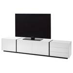 Meuble TV Muuga II Blanc / Gris - Largeur : 250 cm