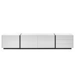 Meuble TV Muuga II Blanc / Gris - Largeur : 250 cm