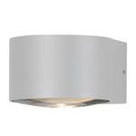 Wandlamp Gala transparant glas/aluminium - 1 lichtbron - Zilver